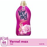 Vernel Max Konsantre Çamaşır Yumuşatıcısı 1.44L (60 Yıkama) Taze Gül - 1,5 lt