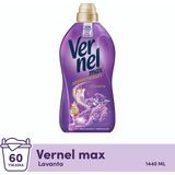 Vernel Max Konsantre Çamaşır Yumuşatıcısı 1.44L (60 Yıkama) Taze Lavanta - 1,44 lt