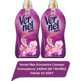 Vernel Max Konsantre Çamaşır Yumuşatıcısı 1440ml (60 YIKAMA) Orkide X2 ADET - 1,2 lt