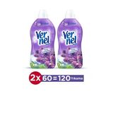 Vernel Max Konsantre Çamaşır Yumuşatıcısı 2 x 1440ml (120 Yıkama) Taze Lavanta