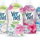 Vernel Max Konsantre Çamaşır Yumuşatıcısı 2x1440ml Şakayık+H.Cevizi+ 2x1320ml Çiçek Ferahlığı+Buz Serinliği