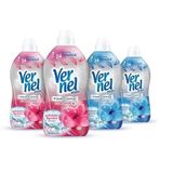 Vernel Max Konsantre Çamaşır Yumuşatıcısı 4 x 1320ml (220 Yıkama) 2 Çiçek Ferahlığı + 2 Buz Serinliği