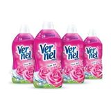 Vernel Max Konsantre Çamaşır Yumuşatıcısı 4 x 1440ML (240 Yıkama) Taze Gül - 0,25 gr