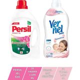 Vernel Max Sensitive 1.44 lt + Persil Jel Gül 26 Yıkama Çamaşır Deterjanı