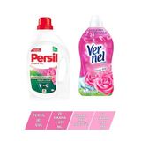 Vernel Max Taze Gül 1.44 lt + Persil Jel Gül 26 Yıkama Çamaşır Deterjanı