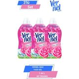 Vernel Max Taze Gül Konsantre Yumuşatıcı 1.44l 60 Yıkama Uzun Süreli Ferahlık Sağlar - 1,44 lt