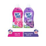 Vernel Max Taze Gül & Taze Lavanta Beyazlar ve Renkliler İçin Konsantre Yumuşatıcı 2 x 1140 ml 120 Yıkama