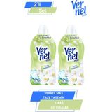 Vernel Max Taze Yasemin Konsantre Yumuşatıcı 1.44 L 60 Yıkama Uzun Süreli Ferahlık - 1,44 lt
