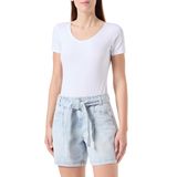 Vero Moda Açık Mavi Denim Kadın Şort VMFIE HR LONG BELT SHORTS MIX