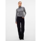 Vero Moda Balıkçı Yaka Dar Gri Kadın Kazak Vmırıs Ls Rollneck Pullover Ga Noos - XS