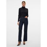 Vero Moda Balıkçı Yaka Dar Siyah Kadın Kazak Vmırıs Ls Rollneck Pullover Ga Noos - XS