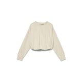 Vero Moda Bisiklet Yaka Sweatshırt VMVIANA LS BALLOON SWEAT JRS GA, S, 5003274877, Krem, kadın