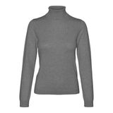 VERO MODA Kadın örgü kazak VMIRIS kazak, Orta Gri Melanj, XL