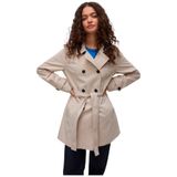 VERO MODA Kadın Trençkot VMCHELSEA Trençkot, Oatmeal., S