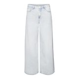 VERO MODA Kadın VMANNET MR WIDE JEANS GU3207 Jean Açık Mavi Denim 25/32