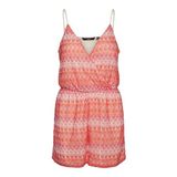VERO MODA Kadın VMDICTE SINGLET PLAYSUIT JRS GA Tulum Kırmızı XL