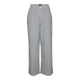 VERO MODA Kadın VMKATHY HR LOOSE WIDE STRIPED JEANS Jean Medium Blue Denim 28/32