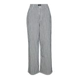 VERO MODA Kadın VMKATHY HR LOOSE WIDE STRIPED JEANS Jean Medium Blue Denim 29/32