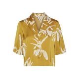 VERO MODA Kadın VMKEILA SS CROPPED SHIRT VMA Gömlek Kahve S