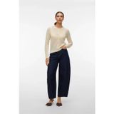 Vero Moda Kadın Vmnewlex Bisiklet Yaka Uzun Kollu Hırka 10340562 Ekru