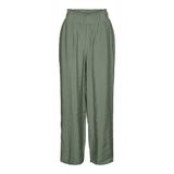 VERO MODA Kadın VMQUEENY LONG PANTS WVN GA Pantolon Yeşil S