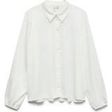 Vero Moda Kırık Beyaz Kadın Gömlek Vmıbea L/s Shırt Wvn Btq Ga