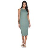 Vero Moda Koyu Yeşil Kadın Uzun Elbise VMLAVENDER SL O-NECK CALF DRESS VMA NOOS