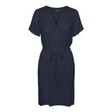 Vero Moda Lacivert Kadın Kısa Elbise VMGABBI SS SHORT DRESS WVN GA