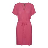 Vero Moda Pembe Kadın Kısa Elbise VMGABBI SS SHORT DRESS WVN GA