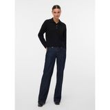 Vero Moda Polo Yaka Normal Siyah Kazak Kadın Vmluna Ls Poloneck Short Pullover B - XL