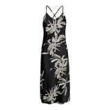 Vero Moda Siyah Kadın Uzun Elbise VMKEILA STRAP CALF DRESS VMA
