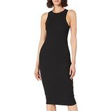 Vero Moda Siyah Kadın Uzun Elbise VMLAVENDER SL O-NECK CALF DRESS VMA NOOS