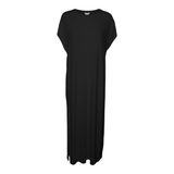 Vero Moda Siyah Kadın Uzun Elbise VMSINI SMART SS O-NECK 7/8 DRESS VMA