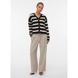 Vero Moda V Yaka Normal Siyah Kazak Kadın Vmsaba Full Needle Ls V-Neck Cardı