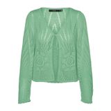 Vero Moda Yeşil Kadın Triko VMSILJA LS V-NECK CARDIGAN