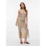 Vero Moda Yüksek Bel Krem Kadın Uzun Etek Vmtıkka Hw Ankle Skırt Jrs Ga