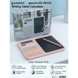 Veroksa LCD Yazı Tabletli Hesap Makinesi - Kalemli Dijital Not Defteri ve Hesap Makinesi 2 Si 1 Arada - Pembe