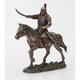 Veronese At Üzerinde Kılıçlı Cengiz Han Figürü 25cm