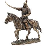 Veronese At Üzerinde Kılıçlı Cengiz Han Figürü 35CM