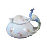 Veronese Biblolar-Wise Porselen-Porselen Tavuskuslu Sekerlık-13X11x11,5 Cm-Jap20149aa