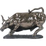 Veronese Bronz Renk Kızgın Boğa Figürü 24cm