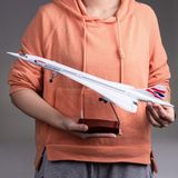 Veronese Concorde Jet British Airways Yolcu Uçağı Koleksiyon Uçak 50CM