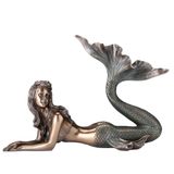 Veronese Design 7 5/8 "Uzun Deniz Kızı Yatan Heykeli Deniz Heykeli Heykelcik