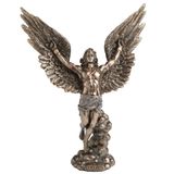 Veronese Design 8 1/8 Inç Icarus Uçuş Soğuk Döküm Reçine Bronz Kaplama Yunan Mitolojisi Heykeli Ev Dekor Hediye