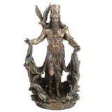 Veronese Design 9 1/2 inç Enki Sümer Su ve Bilgi Tanrısı Soğuk Döküm Reçine Bronz Kaplama Heykeli Ev Dekor Heykel