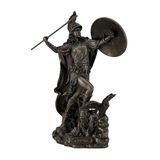 Veronese Design Athena Yunan bilgelik Tanrıçası & Savaş atma Javelin, bronz Finish heykel