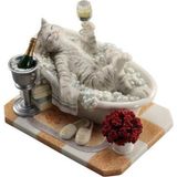 Veronese Design Banyodaki Kedi Heykeli Heykel Serisi 25