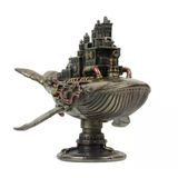 Veronese Design Steampunk Elli İki Hertz Galaktik Uzay Kolonisi Balina Heykel Serisi 17