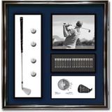 Veronese Gerçek Objeli Kabartmalı Golf Temalı Büyük Tablo 80cm