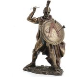 Veronese Mızrak Atan Spartan Leonidas Savaşçı Figürü 32 cm
